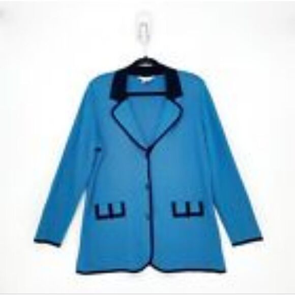 Exclusively Misook Teal Blazer Sz M - Picture 1 of 10